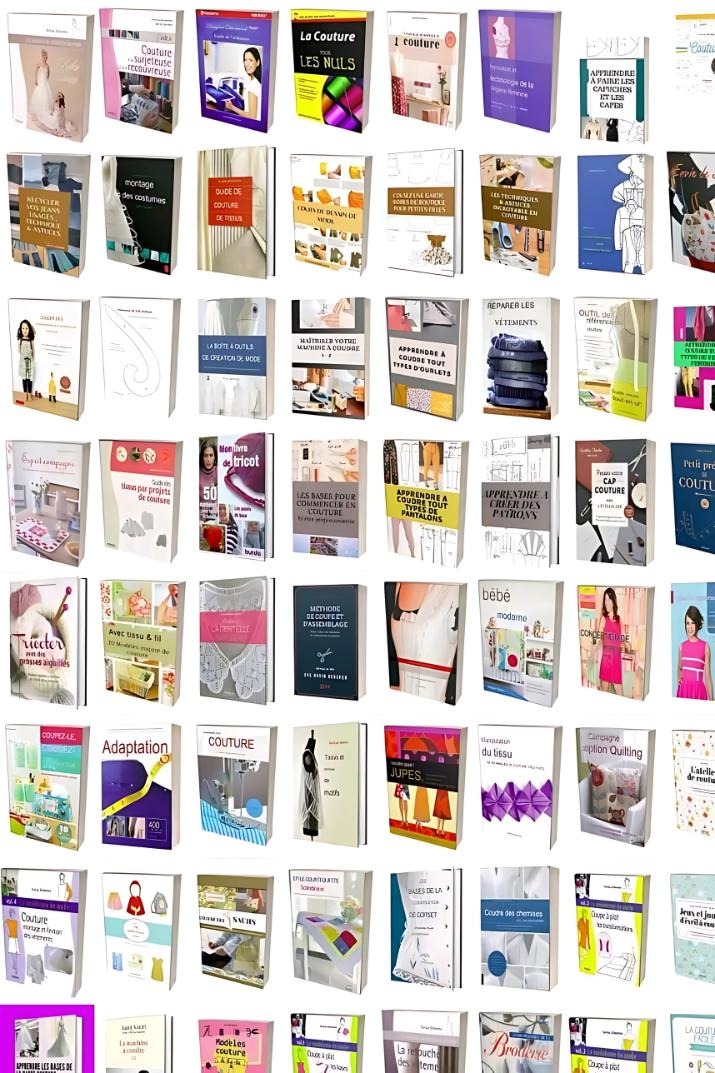 Pack Couture Complet  +50 Livres de Couture & +250 Patrons PDF | Bibliothèque Unique pour Débutants ET  Experts En français